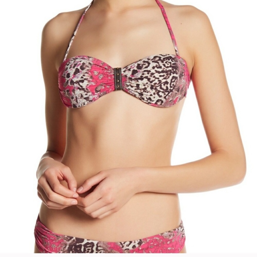 🔥Despi Bandeau Guadeloupe Print Bikini Top M